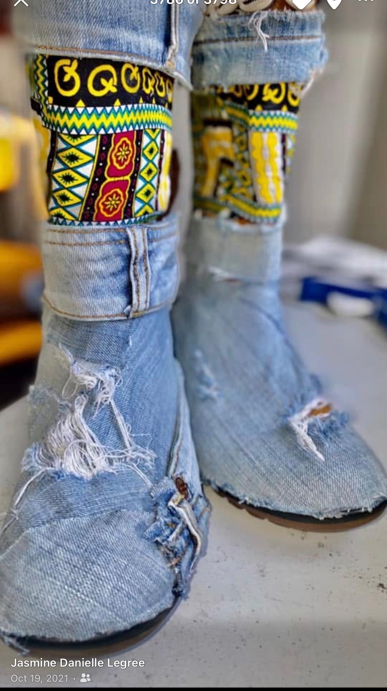 Custom Denim boots