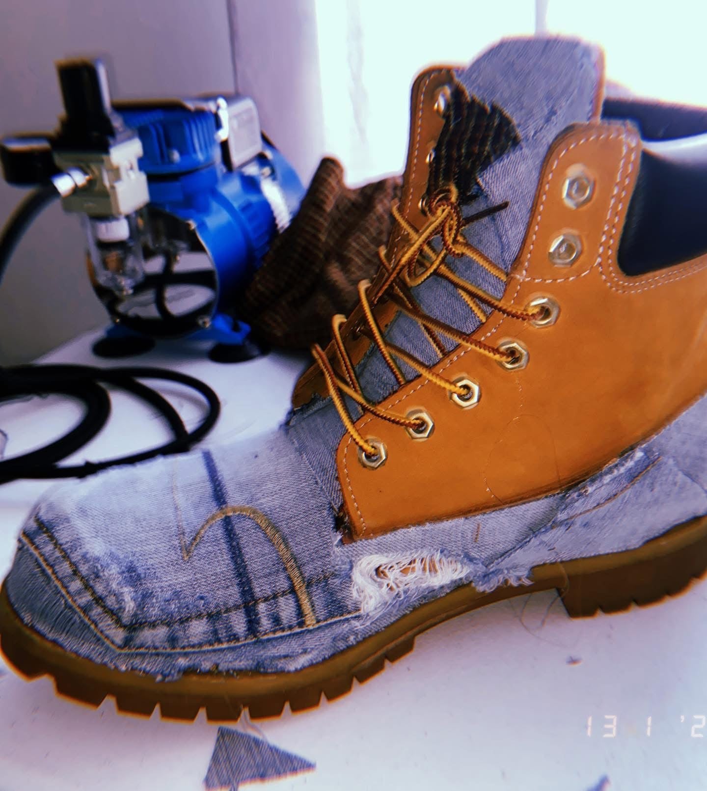 Custom Denim boots