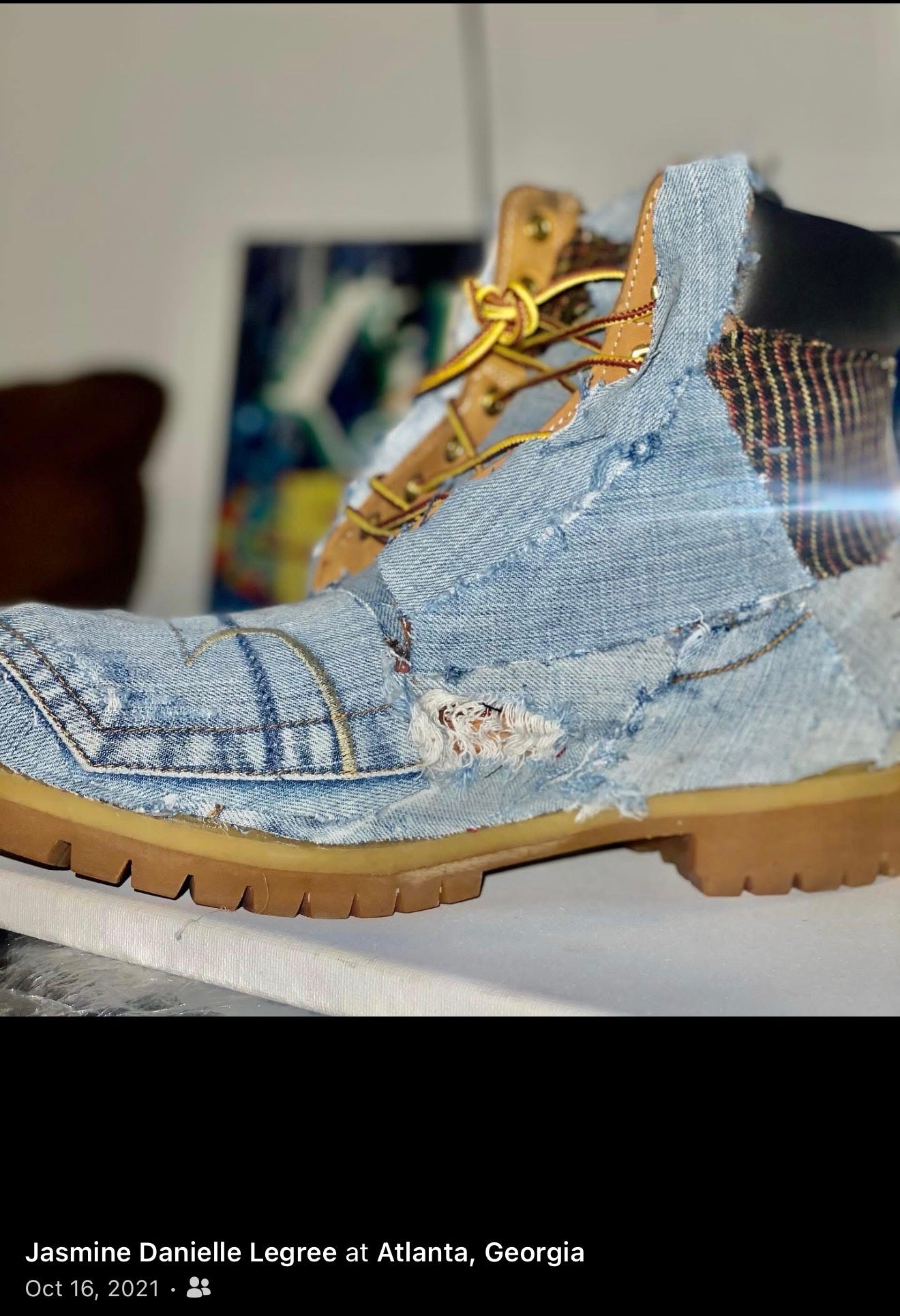 Custom Denim boots