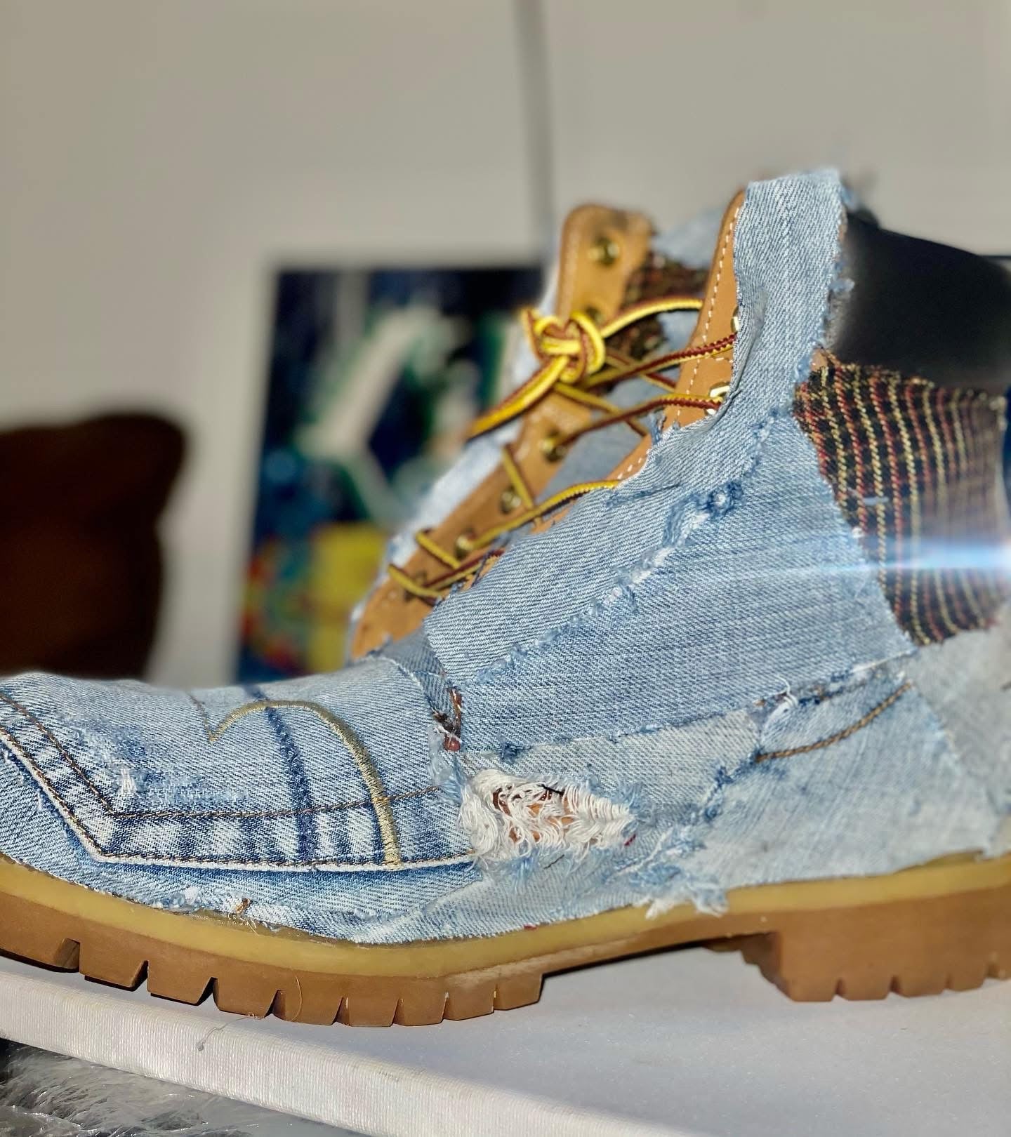Custom Denim boots