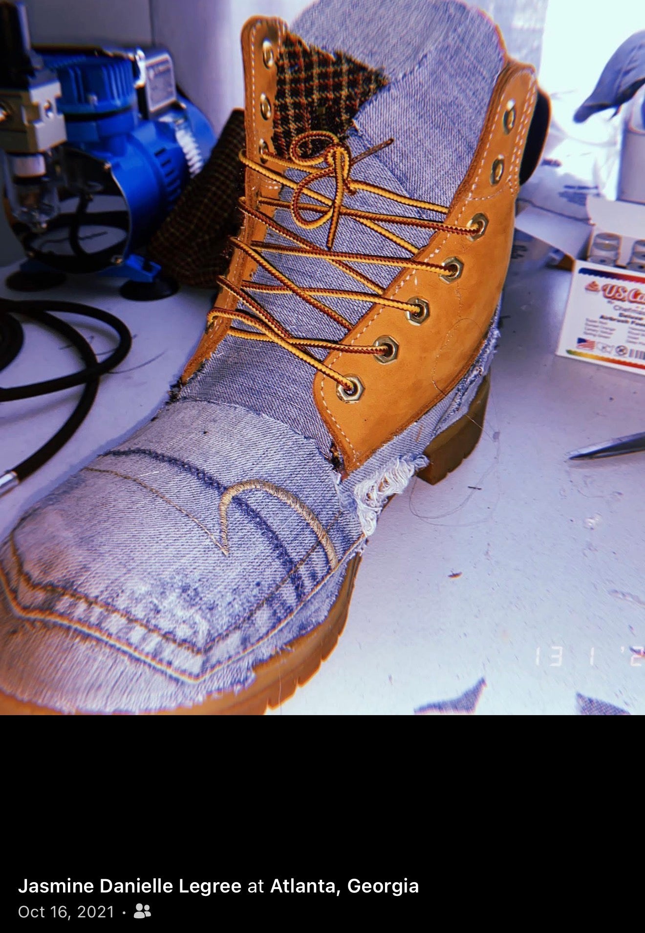 Custom Denim boots