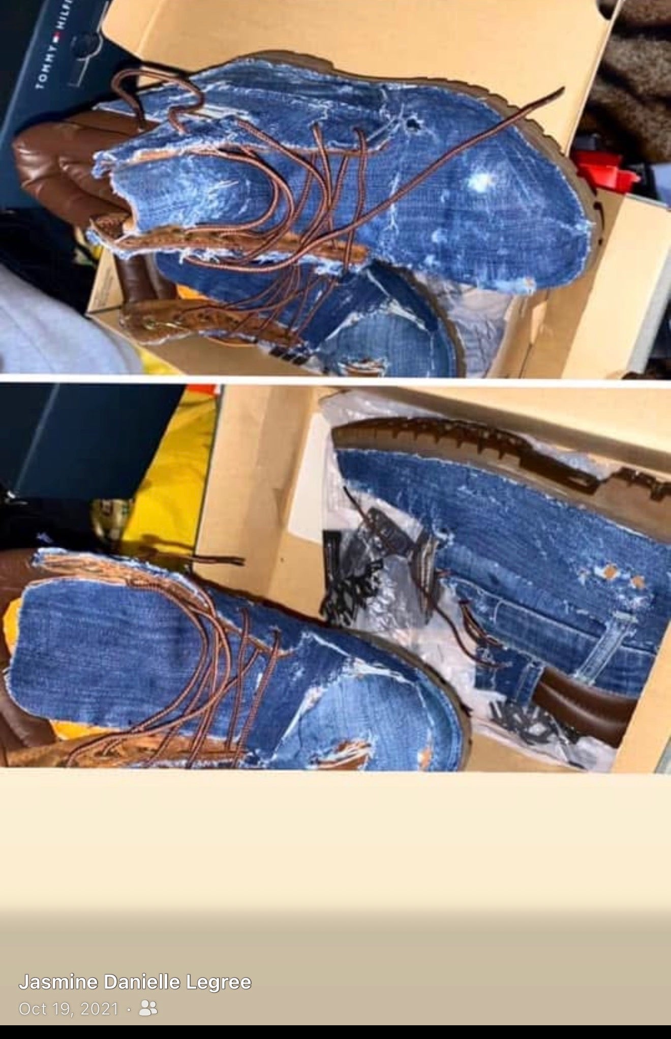 Custom Denim boots